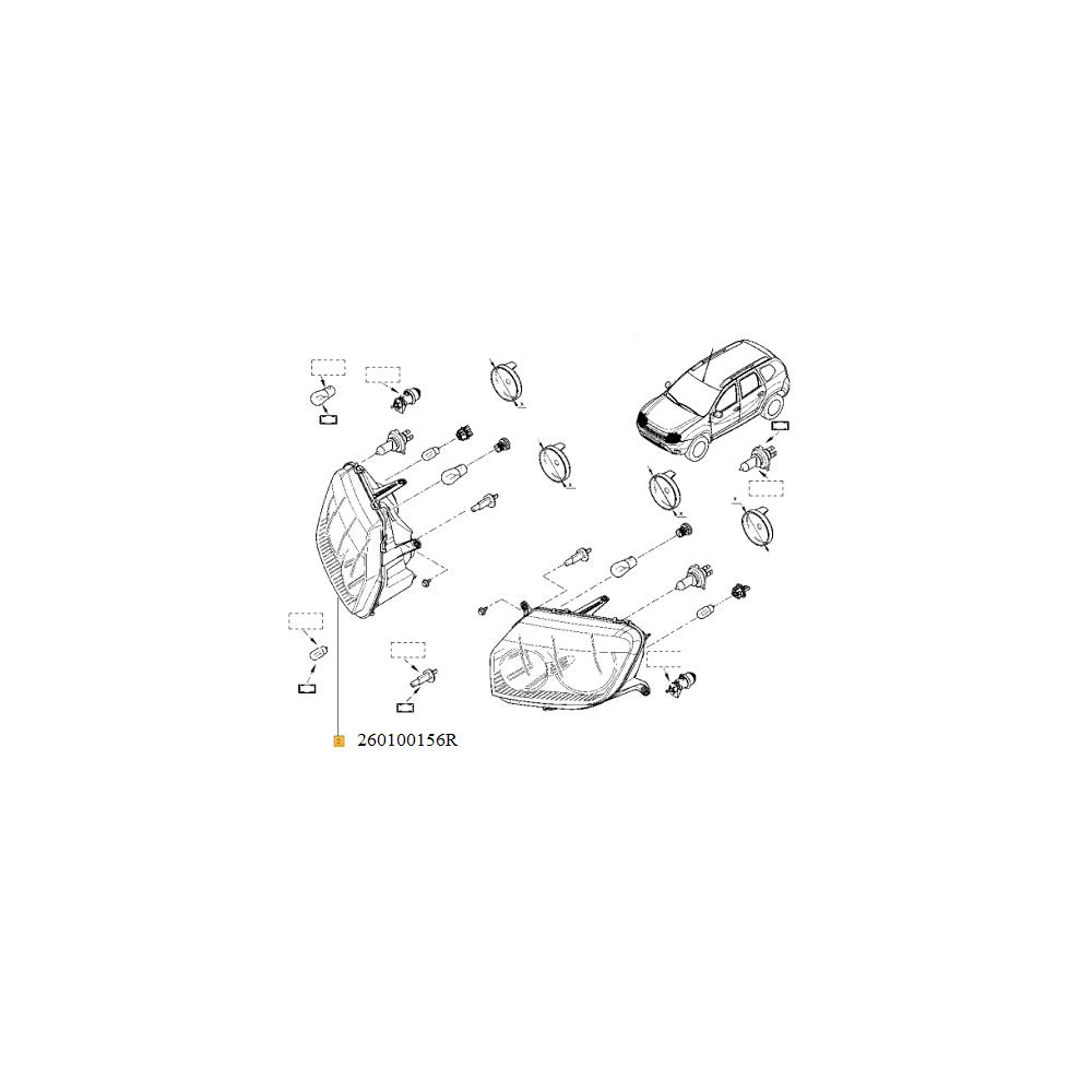FAR DREAPTA DUSTER FACELIFT 02.15 Renault 260100156R