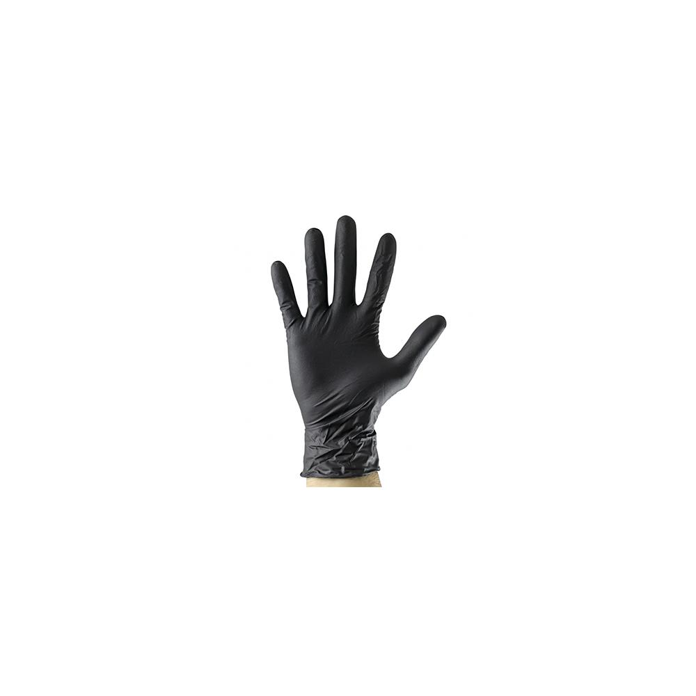 MANUSI NEGRE DE UNICA FOLOSINTA. DE NITRIL MARIME L - SET 100BUC Jbm 54152