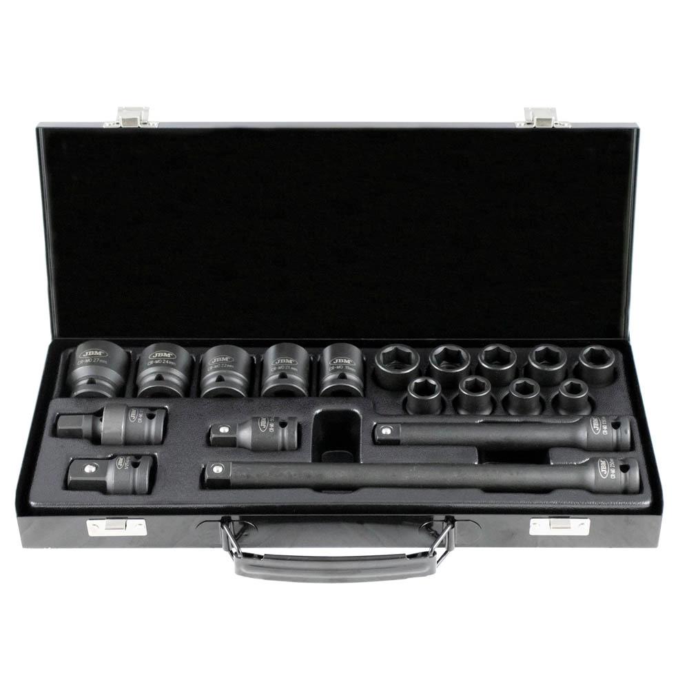 SET DE 14 TUBULARE DE IMPACT SCURTE 1/2` Jbm 52345