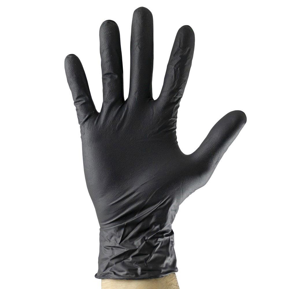 MANUSI NEGRE DE UNICA FOLOSINTA DE NITRIL 5MIL MARIME XL - SET 100BUC Jbm 54153