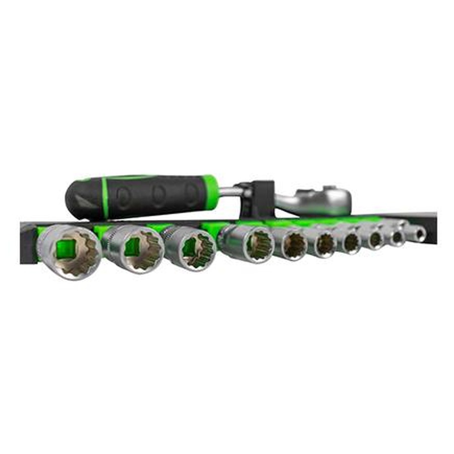 CLICHET CU 72 DINTI 1/4` CU SET TUBULARE HEXAGONALE JBM