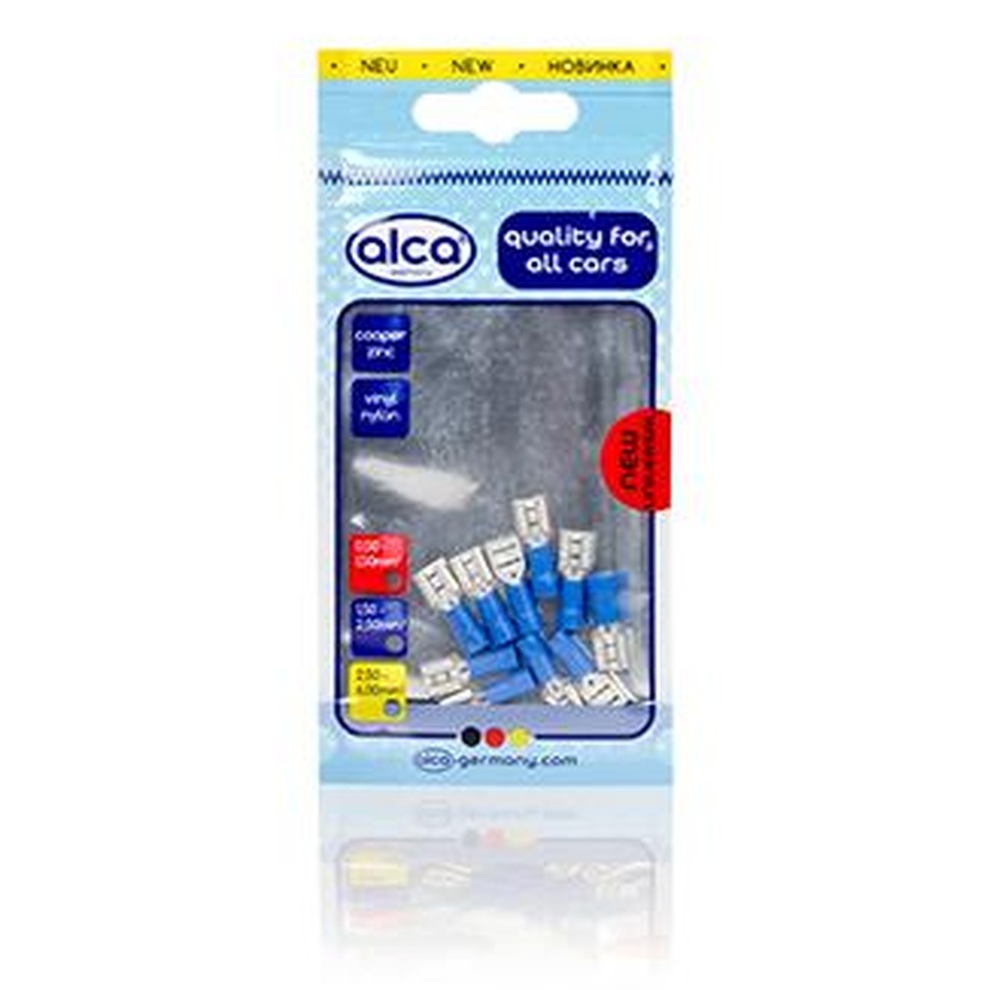 PAPUC ELECTRIC AUTO IZOLAT ALBASTRU TIP MAMA 6.35mm - SET 10