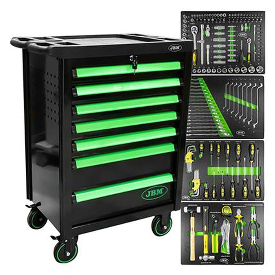 BANC DE SCULE 7 SERTARE VERDE ECHIPAT 172BUC JBM