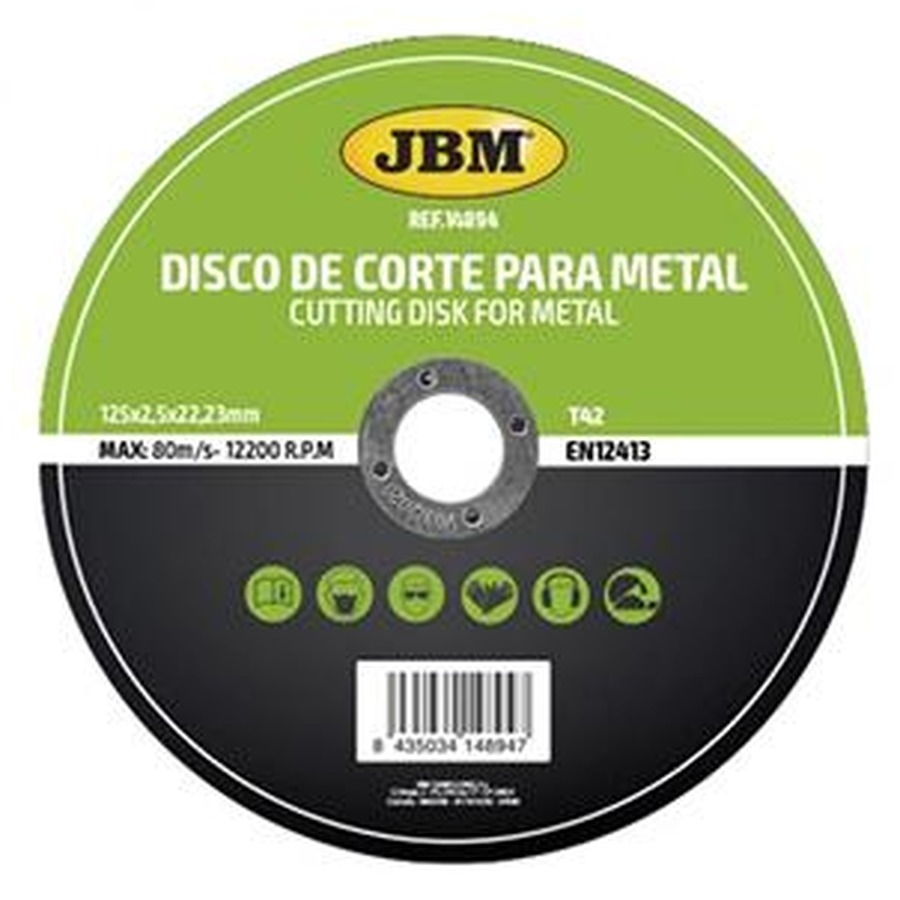 DISC DE TAIERE DEBITARE IN METAL 125 X 2.5 MM T42 JBM